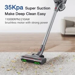 Maircle S3 Pro Cordless Vacuum Cleaner/w 35Kpa Powerful Suction, 70min Runtime 4000mAh Rechargeable Stick Vacuum, Anti-Tangle Brush, Lightweight Wireless Handheld Vac For Hard Floor, Carpet, Pet Hair -Small Appliance Store 813QO36hh0L. AC SL1500