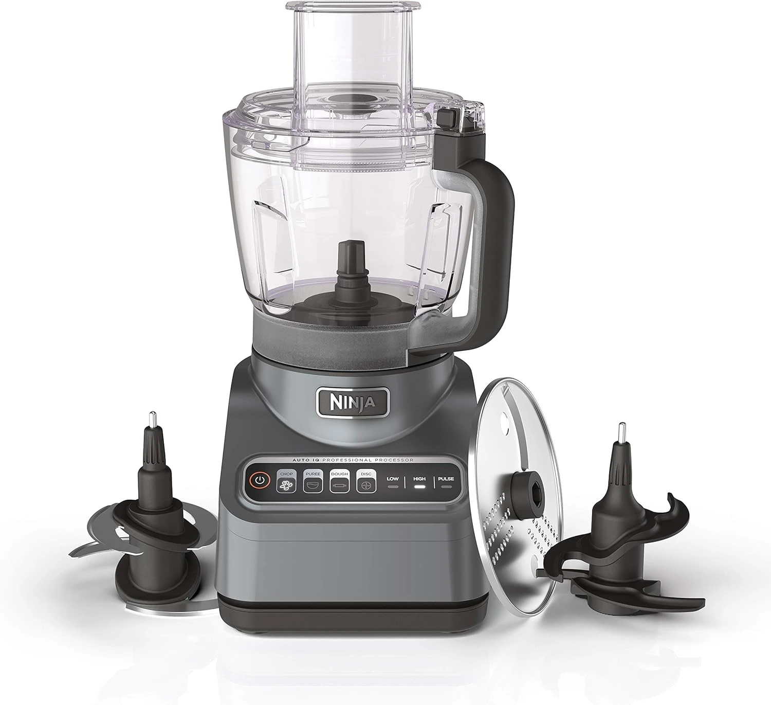 Ninja BN601 Professional Plus Food Processor, 1000 Peak Watts, 4 Functions For Chopping, Slicing, Purees & Dough With 9-Cup Processor Bowl, 3 Blades, Food Chute & Pusher, Silver 3 Ninja BN601 Professional Plus Food Processor, 1000 Peak Watts, 4 Functions For Chopping, Slicing, Purees & Dough With 9-Cup Processor Bowl, 3 Blades, Food Chute & Pusher, Silver
