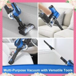 POWEART Cordless Vacuum Cleaner, 26Kpa Powerful Cordless Stick Vacuum With 350W Motor, 6-in-1 Lightweight Battery Vacuum Up To 45mins Runtime, Self-Standing Vacuum For Pet Hair Hardfloor Carpet Home -Small Appliance Store 819G3EgcryL. AC SL1500