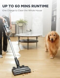 Eureka Cordless Vacuum Cleaner, Ideal For Pet Family, 5 In 1 Stick Vacuum For Home Pet Hair Carpet Hardfloor, 450W Powerful Suction, Air Filter System, LED Headlights, 60 Mins Runtime 14 Eureka Cordless Vacuum Cleaner, Ideal For Pet Family, 5 In 1 Stick Vacuum For Home Pet Hair Carpet Hardfloor, 450W Powerful Suction, Air Filter System, LED Headlights, 60 Mins Runtime -Small Appliance Store 81B PbEsruL. AC SL1500