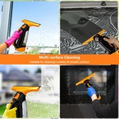 Window Vacuum, Window Vacuum Squeegee, 3 In 1 Cordless Window Vacuum Cleaner, Rechargeable Window Vac With 2 Water Tanks, Spray/Squeegee/Vacuum, Electric Squeegee For Window, Mirror, Tile -Small Appliance Store 81F0UZOoFhL. AC SL1500