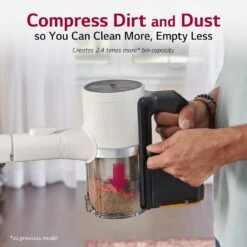 LG CordZero All In One Cordless Vacuum Cleaner W/Auto Empty, Lightweight Stick Vac For Carpet And Hard Floors, Up To 120 Minutes Run Time, Power Mop, Sand Beige (A939KBGS) -Small Appliance Store 81FK DoK05L. AC SL1500