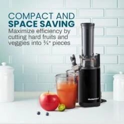 Elite Gourmet EJX600 Compact Small Space-Saving Masticating Slow Juicer, Cold Press Juice Extractor, Nutrient And Vitamin Dense, Easy To Clean, 16 Oz Juice Cup, Charcoal Grey 13 Elite Gourmet EJX600 Compact Small Space-Saving Masticating Slow Juicer, Cold Press Juice Extractor, Nutrient And Vitamin Dense, Easy To Clean, 16 Oz Juice Cup, Charcoal Grey -Small Appliance Store 81HGvGd9QQL. AC SL1500