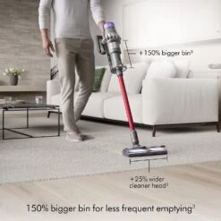Dyson Outsize Cordless Vacuum Cleaner, Nickel/Red, Extra Large -Small Appliance Store 81JpX4o2KoL. AC SL1500