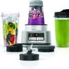Ninja SS101 Foodi Smoothie Maker & Nutrient Extractor* 1200 WP, 6 Functions Smoothies, Extractions*, Spreads, SmartTORQUE, 14-oz. Smoothie Maker, (2) To-Go Cups & Lids, Silver