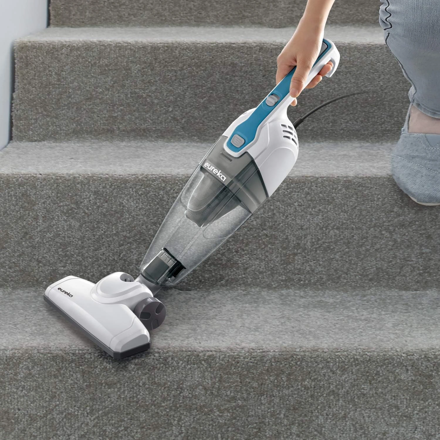 EUREKA NES100 Powerful Suction Convenient Handheld Vac With Filter For Hard Floor, 3-in-1 Vacuum, Aqua Blue 9 EUREKA NES100 Powerful Suction Convenient Handheld Vac With Filter For Hard Floor, 3-in-1 Vacuum, Aqua Blue - Image 7