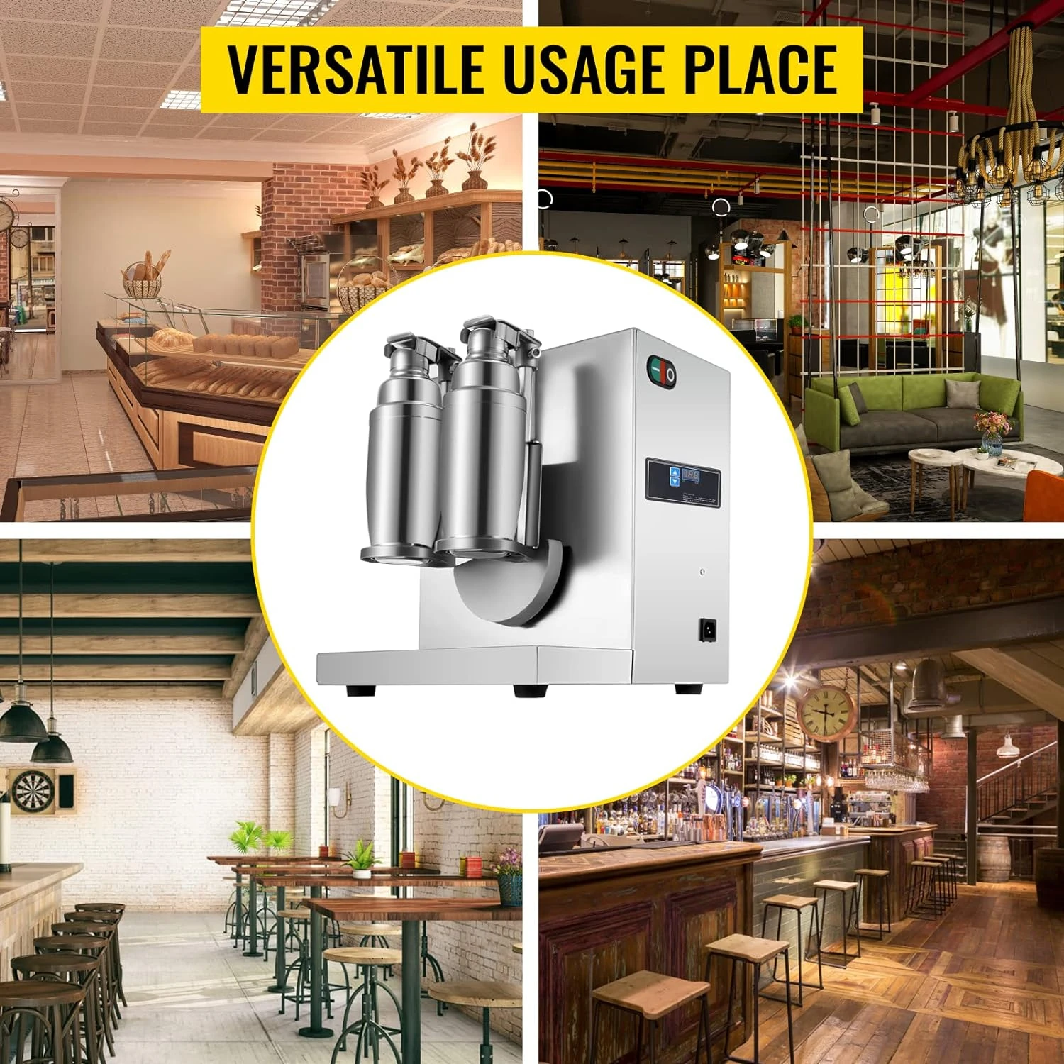 Happybuy Milk Tea Shaker Double Frame Milk Tea Shaking Machine 400r Per Minute Stainless Steel Auto Tea Milk Making Machine For Boba Milk Tea 9 Happybuy Milk Tea Shaker Double Frame Milk Tea Shaking Machine 400r Per Minute Stainless Steel Auto Tea Milk Making Machine For Boba Milk Tea - Image 7