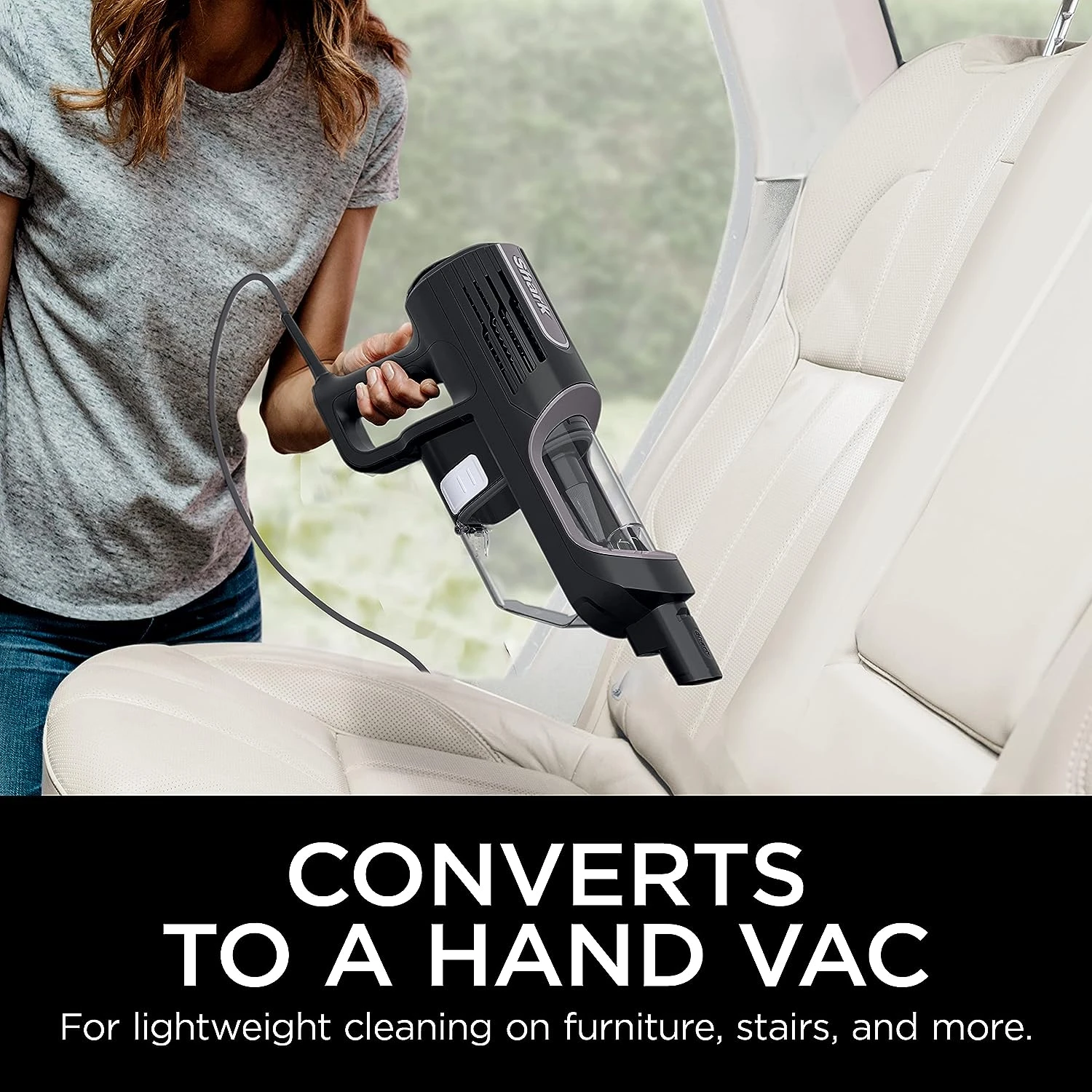 Shark HS152AMZ UltraLight Pet Plus Corded Stick Vacuum, With Swivel Steering, LED Headlights, Removable Dust Cup, Precision Hand Vacuum, And 2 Pet Tools, For All Floors, Lavender,Black 5 Shark HS152AMZ UltraLight Pet Plus Corded Stick Vacuum, With Swivel Steering, LED Headlights, Removable Dust Cup, Precision Hand Vacuum, And 2 Pet Tools, For All Floors, Lavender,Black - Image 3