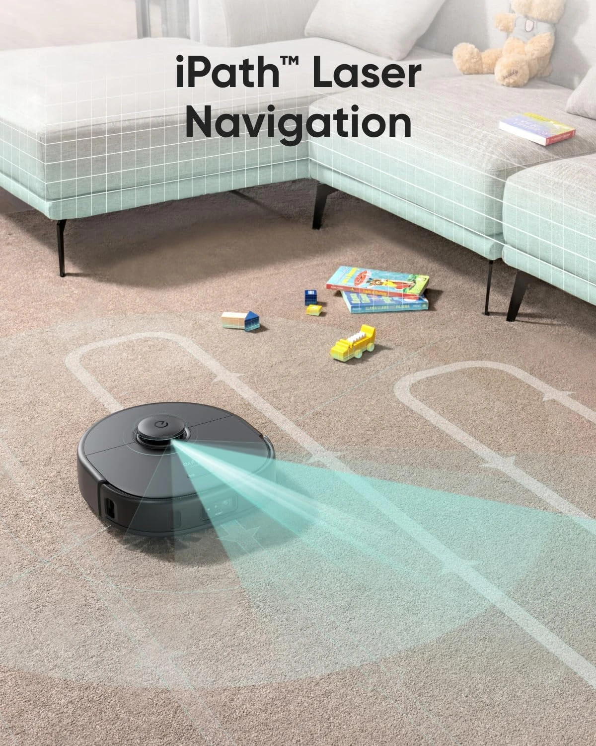 Eufy Clean X9 Pro CleanerBot With MopMaster™ Adaptive Pressure Cleaning, 2 Rotating Mops, Carpet Detection With 12 Mm Auto-Lifting Mops, Auto-Clean Station, 5,500 Pa Suction, And AI Obstacle Avoidance 9 Eufy Clean X9 Pro CleanerBot With MopMaster™ Adaptive Pressure Cleaning, 2 Rotating Mops, Carpet Detection With 12 Mm Auto-Lifting Mops, Auto-Clean Station, 5,500 Pa Suction, And AI Obstacle Avoidance - Image 7