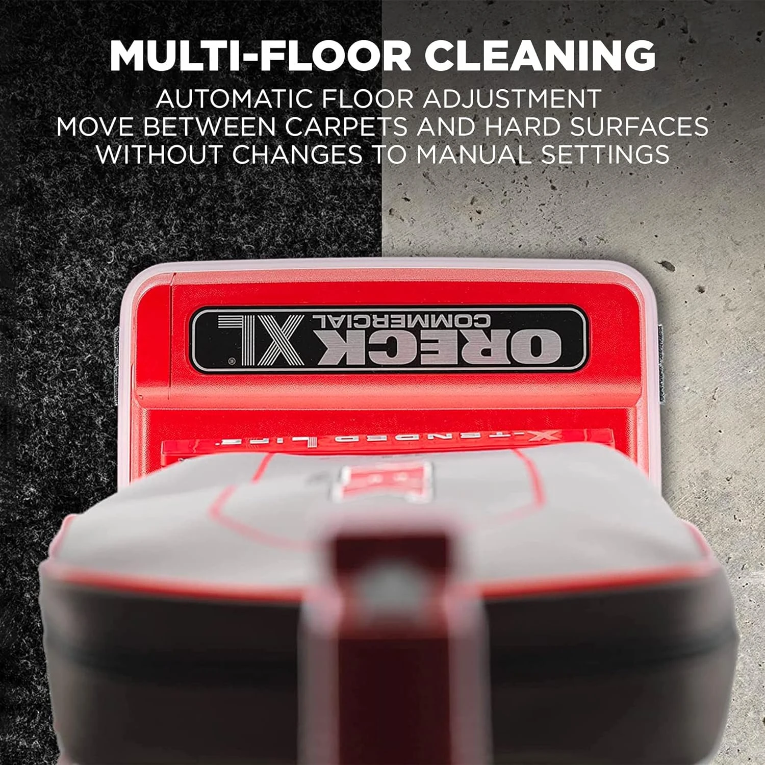 Oreck - U2000RB-1 Commercial, Professional Upright Vacuum Cleaner, For Carpet And Hard Floor, U2000RB1, Red/Gray, 9.25"D X 47.75"H X 12.5"W 6 Oreck - U2000RB-1 Commercial, Professional Upright Vacuum Cleaner, For Carpet And Hard Floor, U2000RB1, Red/Gray, 9.25"D X 47.75"H X 12.5"W - Image 4