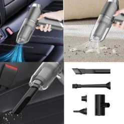 GENERIC Itutn Wireless Handheld Car Vacuum Cleaner,Portable 3 In 1 Itutn Wireless Handheld Car Vacuum Cleaner,Mini Car Vacuum Cleaner, Multipurpose Portable Vacuum For Home, Office, Car (Black) -Small Appliance Store 81cAHEozCWL. AC SL1500