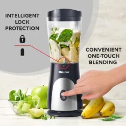 Mueller Personal Blender For Shakes And Smoothies With 15 Oz Travel Cup And Lid, Juices, Baby Food, Heavy-Duty Portable Blender & Food Processor, Grey 12 Mueller Personal Blender For Shakes And Smoothies With 15 Oz Travel Cup And Lid, Juices, Baby Food, Heavy-Duty Portable Blender & Food Processor, Grey -Small Appliance Store 81ctKKozG1L. AC SL1500