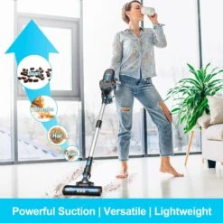 INSE Cordless Vacuum Cleaner, 6-in-1 Powerful Cordless Stick Vacuum, 45 Mins Runtime, Ultra-Quiet, Lightweight, Rechargeable 2200mAh Battery, Versatile Vacuum Cleaner For Pet Hair Hard Floor Car Home -Small Appliance Store 81eTcr8dWxL. AC SL1500
