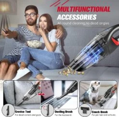 Handheld Vacuum Cordless Car Vacuum Portable With 9000PA&LED, Lightweight Rechargeable Hand Vacuum Cordless With 2 Filters, Fast Charge, Mini Vacuum, Hand Held Vacuum Cleaner For Car Carpet Pet Hair -Small Appliance Store 81oWTc8vuaL. AC SL1500