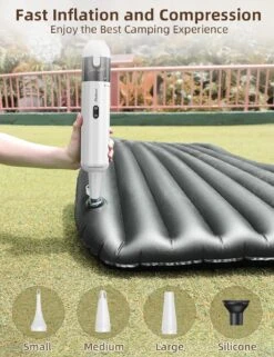 Chuboor Handheld Vacuum Cleaner, Car Vacuum Cordless Rechargeable, 14,000Pa Powerful Mini Hand Vacuum Dust Buster With Air Blower, Inflator, Pump, LED&SOS Light 6-in-1 For Home Car Outdoor(P13 White) -Small Appliance Store 81ogv099dSL. AC SL1500