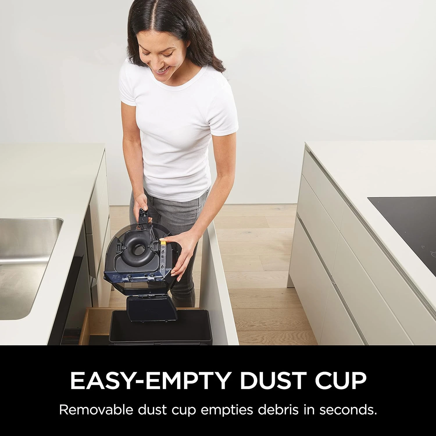 Shark CZ351 Pet Canister Vacuum, Bagless, Corded With Self-Cleaning Brushroll & PowerFins, Navy & Silver 8 Shark CZ351 Pet Canister Vacuum, Bagless, Corded With Self-Cleaning Brushroll & PowerFins, Navy & Silver - Image 6