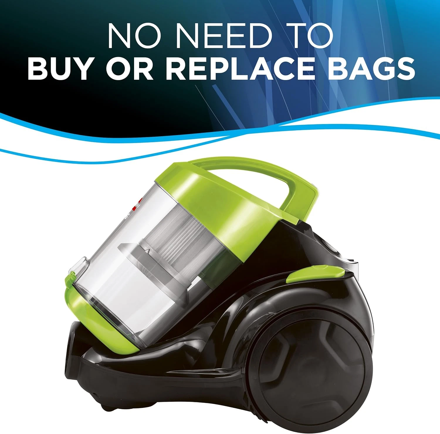 BISSELL Zing Lightweight, Bagless Canister Vacuum, 2156A,Black/Citrus Lime 5 BISSELL Zing Lightweight, Bagless Canister Vacuum, 2156A,Black/Citrus Lime - Image 3