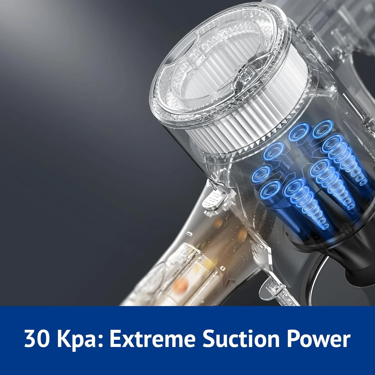 Maircle S3 Mate Cordless Stick Vacuum Cleaner/w 210AW Fade-Free Suction, XL Dust Cup, Anti-Tangle, Lightweight Handheld Vac For Hard Floor, Carpet, Pet Hair, W LED Headlights, Charging Dock 4 Maircle S3 Mate Cordless Stick Vacuum Cleaner/w 210AW Fade-Free Suction, XL Dust Cup, Anti-Tangle, Lightweight Handheld Vac For Hard Floor, Carpet, Pet Hair, W LED Headlights, Charging Dock - Image 2