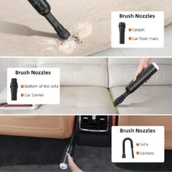 RUBOT Hand Held Vacuum Cordless Rechargeable, Car Mini Vacuum Cleaner High Power, Portable Vacuum Cleaners For Car,Home,Outdoor,Air Blower-P15(Black) 10 RUBOT Hand Held Vacuum Cordless Rechargeable, Car Mini Vacuum Cleaner High Power, Portable Vacuum Cleaners For Car,Home,Outdoor,Air Blower-P15(Black) -Small Appliance Store 81u8txncymL. AC SL1500