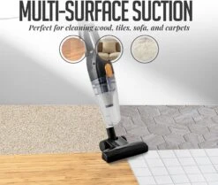 OVENTE Electric Bagless 3-in-1 Stick And Handheld Vacuum 400W Lightweight Multi-Surface Cleaner With Floor Brush & Crevice Nozzle Tool For Cleaning Hardwood, Carpet, Pet Hair, Kitchen, Car ST102BGD -Small Appliance Store 81uQBAfwoPL. AC SL1500