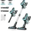 Foppapedretti Cordless Vacuum Cleaner, 6 In 1 Multifunction Cordless Stick Vacuum, 2200mAh Vacuum Cleaner Rechargeable, Lightweight Vacuum Cleaner Hardwood Floor Pet Hair Home Rd08 -Small Appliance Store 81v5nzUxHiL. AC SL1500 1