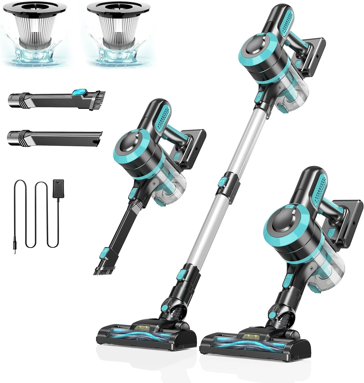 Foppapedretti Cordless Vacuum Cleaner, 25Kpa Powerful Stick Vacuum, 210W Brushless Motor 4-in-1 Rechargeable Vacuum With 2200mAh Battery Up To 35 Mins Runtime, Lightweight Vacuum Cleaner For Pet Hair 3 Foppapedretti Cordless Vacuum Cleaner, 25Kpa Powerful Stick Vacuum, 210W Brushless Motor 4-in-1 Rechargeable Vacuum With 2200mAh Battery Up To 35 Mins Runtime, Lightweight Vacuum Cleaner For Pet Hair