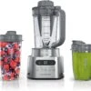 Ninja SS151 TWISTi Blender DUO, High-Speed 1600 WP Smoothie Maker & Nutrient Extractor* 5 Functions Smoothie, Spreads & More, SmartTORQUE, 34-oz. Pitcher & (2) To-Go Cups, Gray
