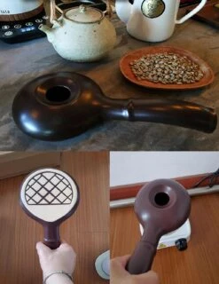 Ceramic Coffee Roaster Machine For Home Use,Handy Coffee Bean Roaster With Extended Handle,Coffee Baking Tool -Small Appliance Store 81xdD7P58L. AC SL1500