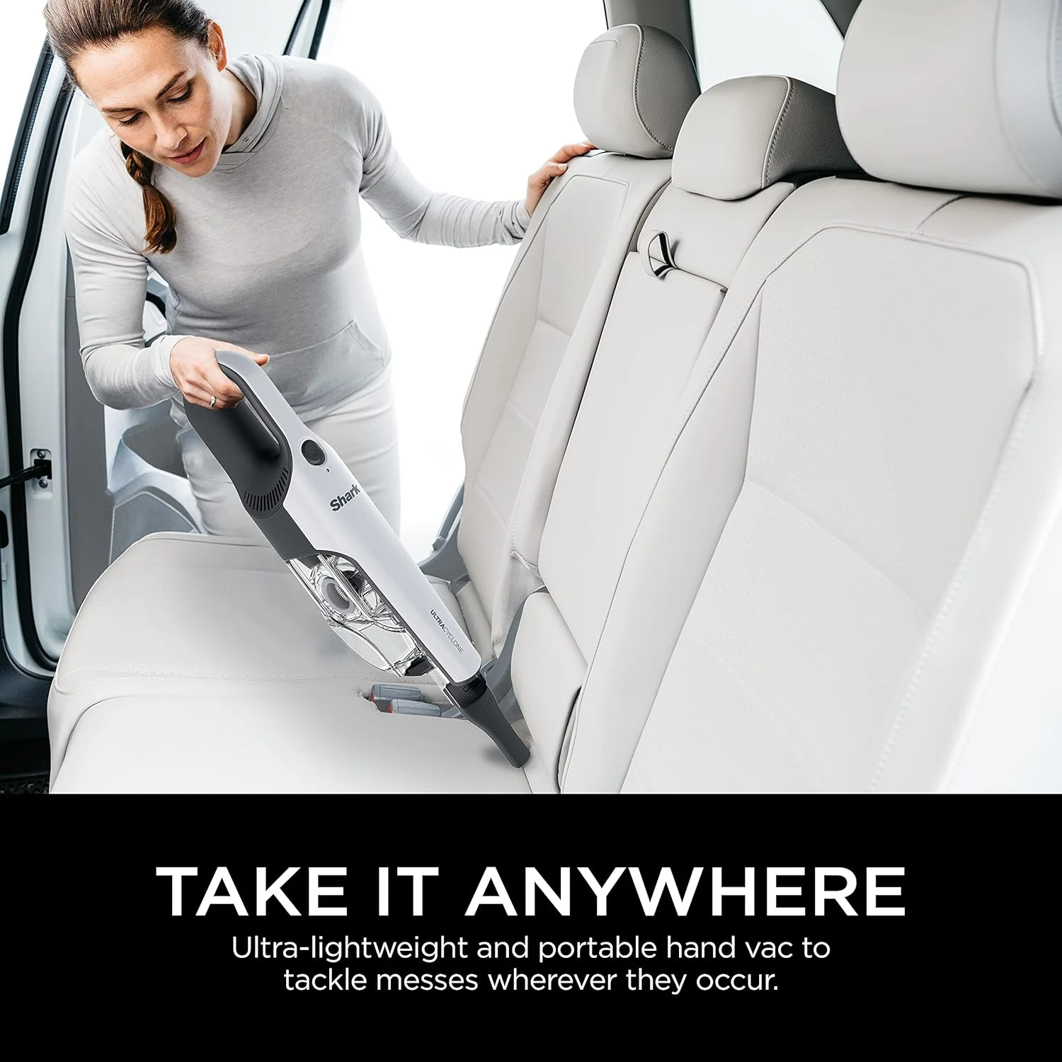 Shark CH963AMZ 2-in-1 Cordless & Handheld Vacuum Ultracyclone System, Ultra-Lightweight And Portable For Car And Home, Washable Filter, XL Dust Cup, Crevice Tool & Scrubbing Brush, White 6 Shark CH963AMZ 2-in-1 Cordless & Handheld Vacuum Ultracyclone System, Ultra-Lightweight And Portable For Car And Home, Washable Filter, XL Dust Cup, Crevice Tool & Scrubbing Brush, White - Image 4