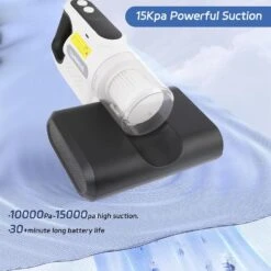 Mattress Vacuum Cleaner, Handheld Bed Vacuum With 15KPa Powerful Suction, Lightweight And Rechargeable Car Vacuum, Effectively Clean Up For Pillows, Sheets, Mattresses, Sofas, Bed, Car (Black) -Small Appliance Store 81ykY4BgIRL. AC SL1500