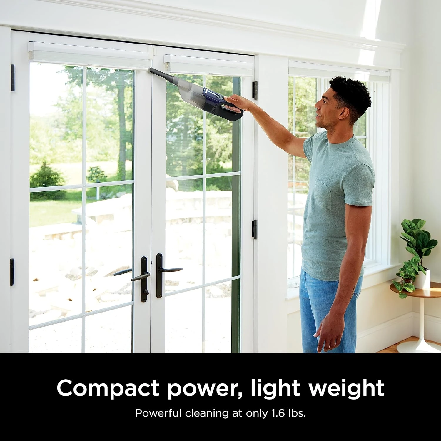 Shark CH701 Cyclone PET Handheld Vacuum With PetExtract Hair, 8" Crevice Tool, HyperVelocity Suction, Navy Blue/Grey 6 Shark CH701 Cyclone PET Handheld Vacuum With PetExtract Hair, 8" Crevice Tool, HyperVelocity Suction, Navy Blue/Grey - Image 4