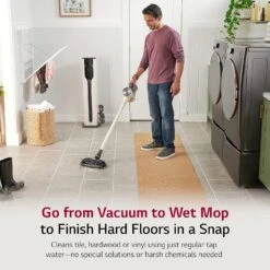 LG CordZero All In One Cordless Vacuum Cleaner W/Auto Empty, Lightweight Stick Vac For Carpet And Hard Floors, Up To 120 Minutes Run Time, Power Mop, Sand Beige (A939KBGS) -Small Appliance Store 91 oEVdqn6L. AC SL1500