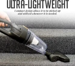 OVENTE Electric Bagless 3-in-1 Stick And Handheld Vacuum 400W Lightweight Multi-Surface Cleaner With Floor Brush & Crevice Nozzle Tool For Cleaning Hardwood, Carpet, Pet Hair, Kitchen, Car ST102BGD -Small Appliance Store 911PQ5eaQ2L. AC SL1500