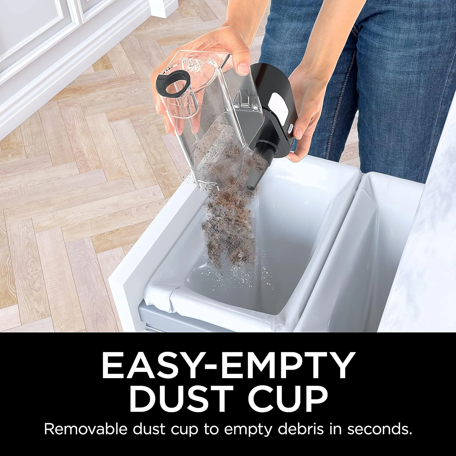 Shark HS152AMZ UltraLight Pet Plus Corded Stick Vacuum, With Swivel Steering, LED Headlights, Removable Dust Cup, Precision Hand Vacuum, And 2 Pet Tools, For All Floors, Lavender,Black 9 Shark HS152AMZ UltraLight Pet Plus Corded Stick Vacuum, With Swivel Steering, LED Headlights, Removable Dust Cup, Precision Hand Vacuum, And 2 Pet Tools, For All Floors, Lavender,Black - Image 7