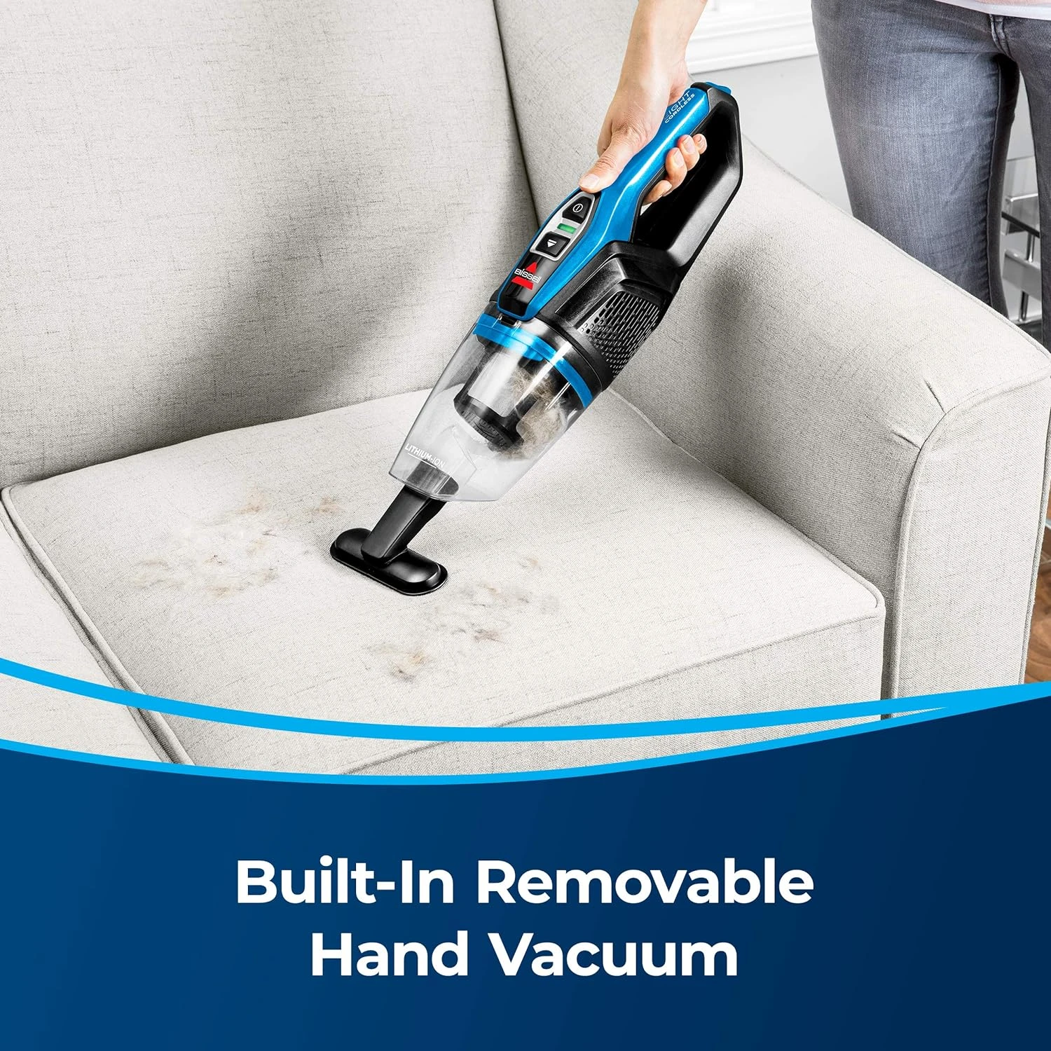 BISSELL, 3061 Featherweight Cordless Stick Vacuum, Electric Blue, Black 5 BISSELL, 3061 Featherweight Cordless Stick Vacuum, Electric Blue, Black - Image 3