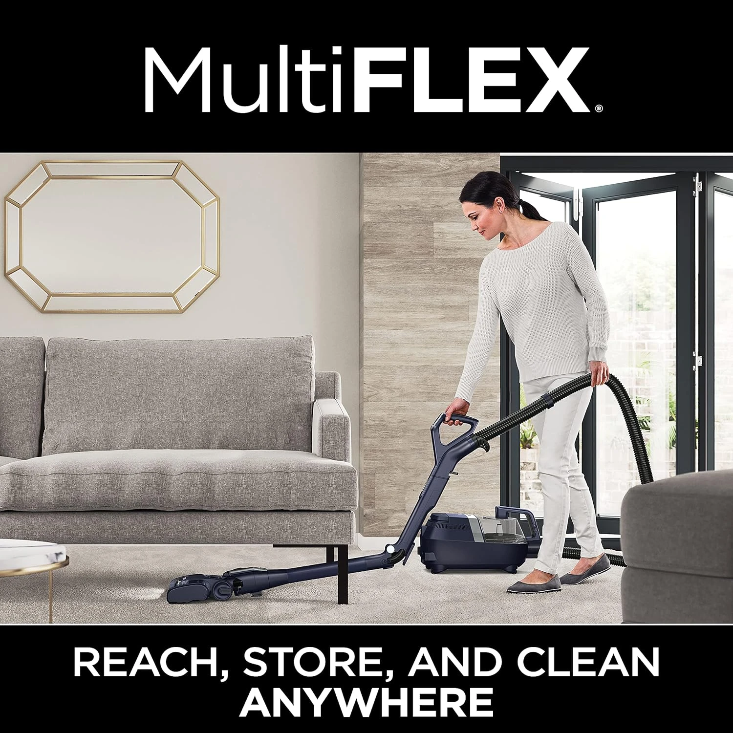 Shark CZ351 Pet Canister Vacuum, Bagless, Corded With Self-Cleaning Brushroll & PowerFins, Navy & Silver 17 Shark CZ351 Pet Canister Vacuum, Bagless, Corded With Self-Cleaning Brushroll & PowerFins, Navy & Silver - Image 15