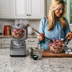 Ninja BN601 Professional Plus Food Processor, 1000 Peak Watts, 4 Functions For Chopping, Slicing, Purees & Dough With 9-Cup Processor Bowl, 3 Blades, Food Chute & Pusher, Silver 20 Ninja BN601 Professional Plus Food Processor, 1000 Peak Watts, 4 Functions For Chopping, Slicing, Purees & Dough With 9-Cup Processor Bowl, 3 Blades, Food Chute & Pusher, Silver -Small Appliance Store 91QXk2Dy86L. AC SL1500