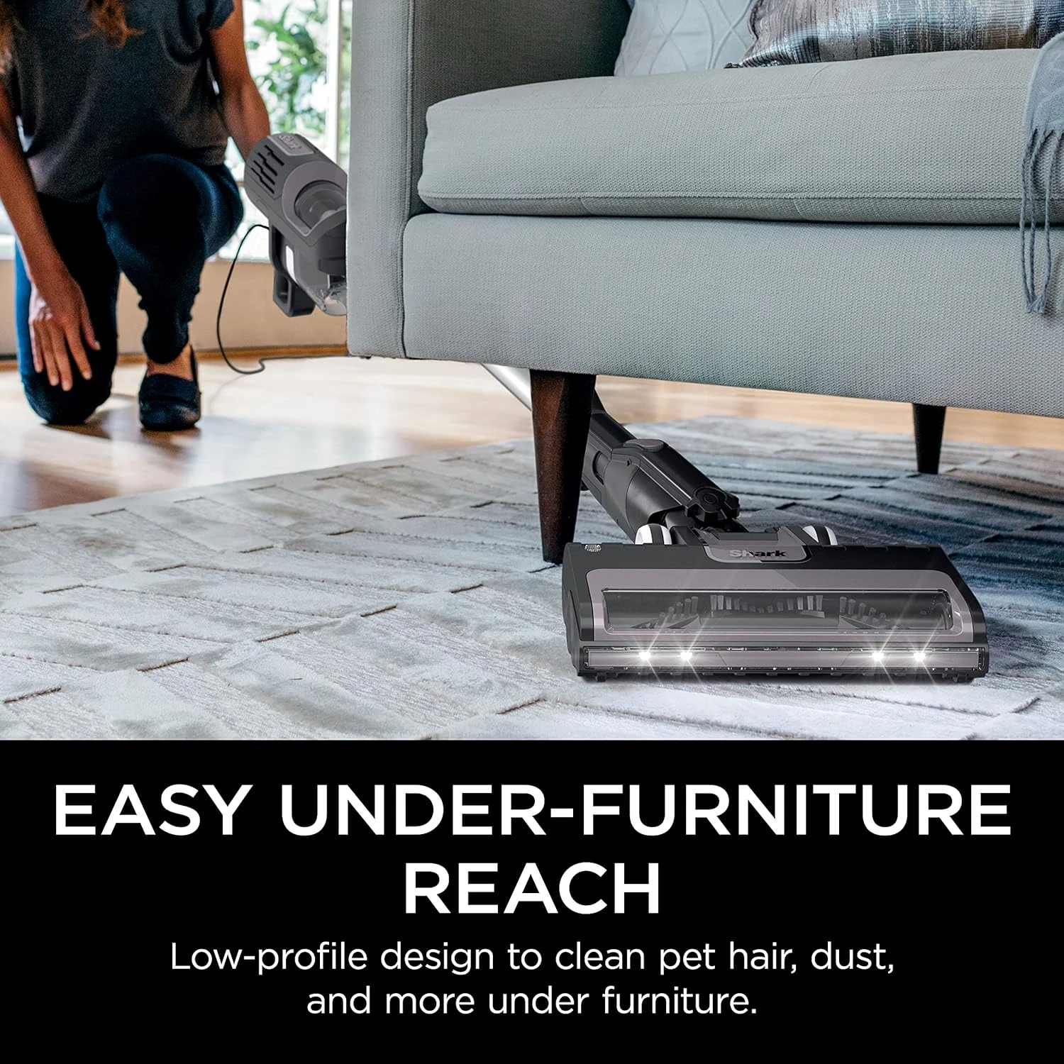 Shark HS152AMZ UltraLight Pet Plus Corded Stick Vacuum, With Swivel Steering, LED Headlights, Removable Dust Cup, Precision Hand Vacuum, And 2 Pet Tools, For All Floors, Lavender,Black 8 Shark HS152AMZ UltraLight Pet Plus Corded Stick Vacuum, With Swivel Steering, LED Headlights, Removable Dust Cup, Precision Hand Vacuum, And 2 Pet Tools, For All Floors, Lavender,Black - Image 6