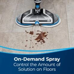 Bissell SpinWave Cordless Hard Floor Expert, 23159, Titanium With Electric Blue Accents -Small Appliance Store 91uLG7SxluL. AC SL1500