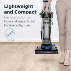 Eureka PowerSpeed Bagless Upright Vacuum Cleaner, Pet Turbo, Black -Small Appliance Store 91v6SbBywlL. AC SL1500